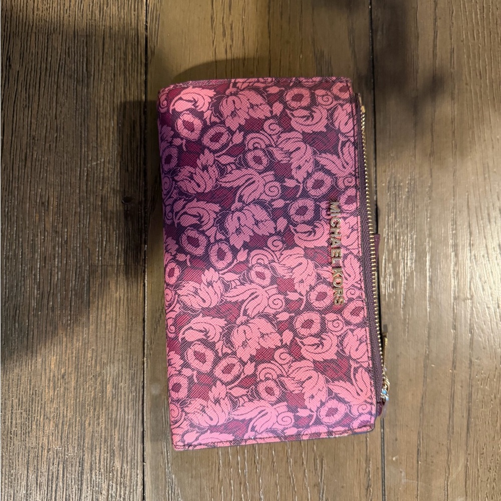 Michael Kors Pink Floral Wallet